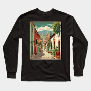 San Cristobal de las Casas Chiapas Mexico Vintage Tourism Travel Long Sleeve T-Shirt